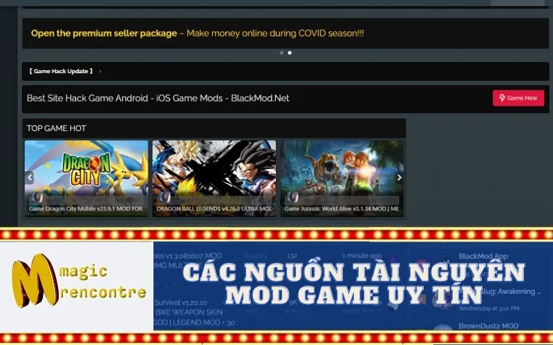 Các Nguồn Tài Nguyên Mod Game Uy Tín 