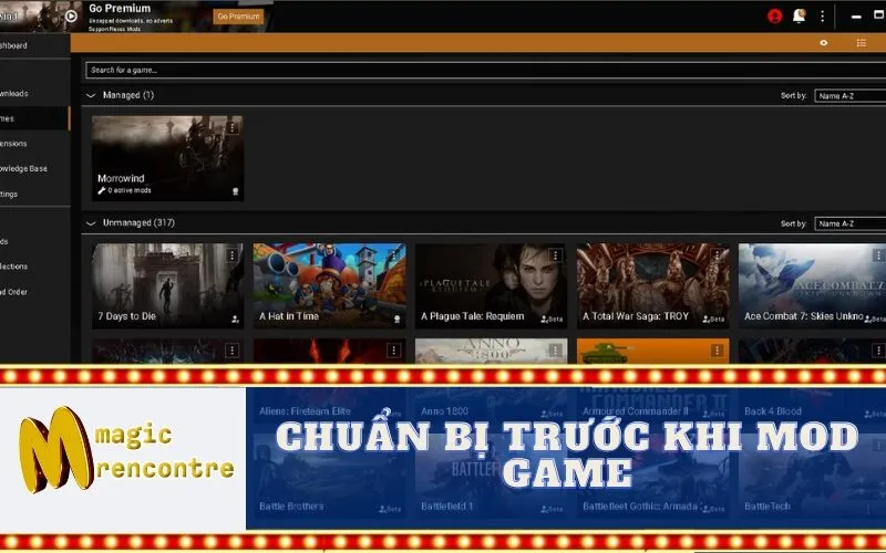 Chuẩn Bị Trước Khi Mod Game