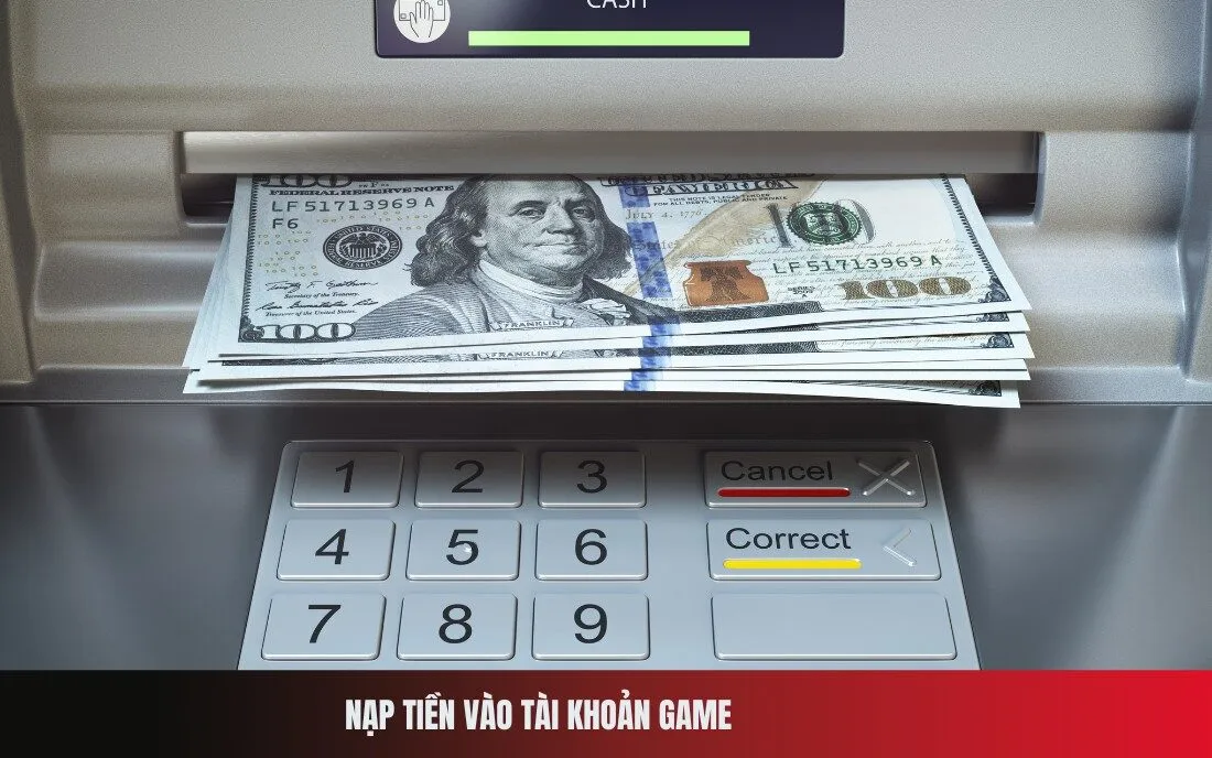 Nạp tiền vào tài khoản game