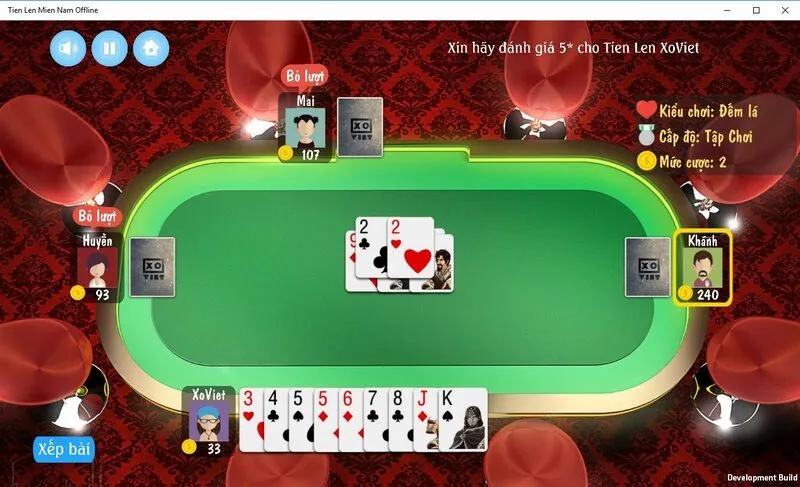 thứ tự và phương pháp đánh tiến lên